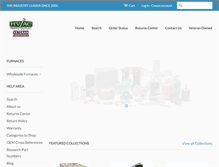 Tablet Screenshot of hvacpartsoutlet.com